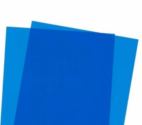 #9902 .010 Clear Bleu  Evergreen Polystyreen Sheets